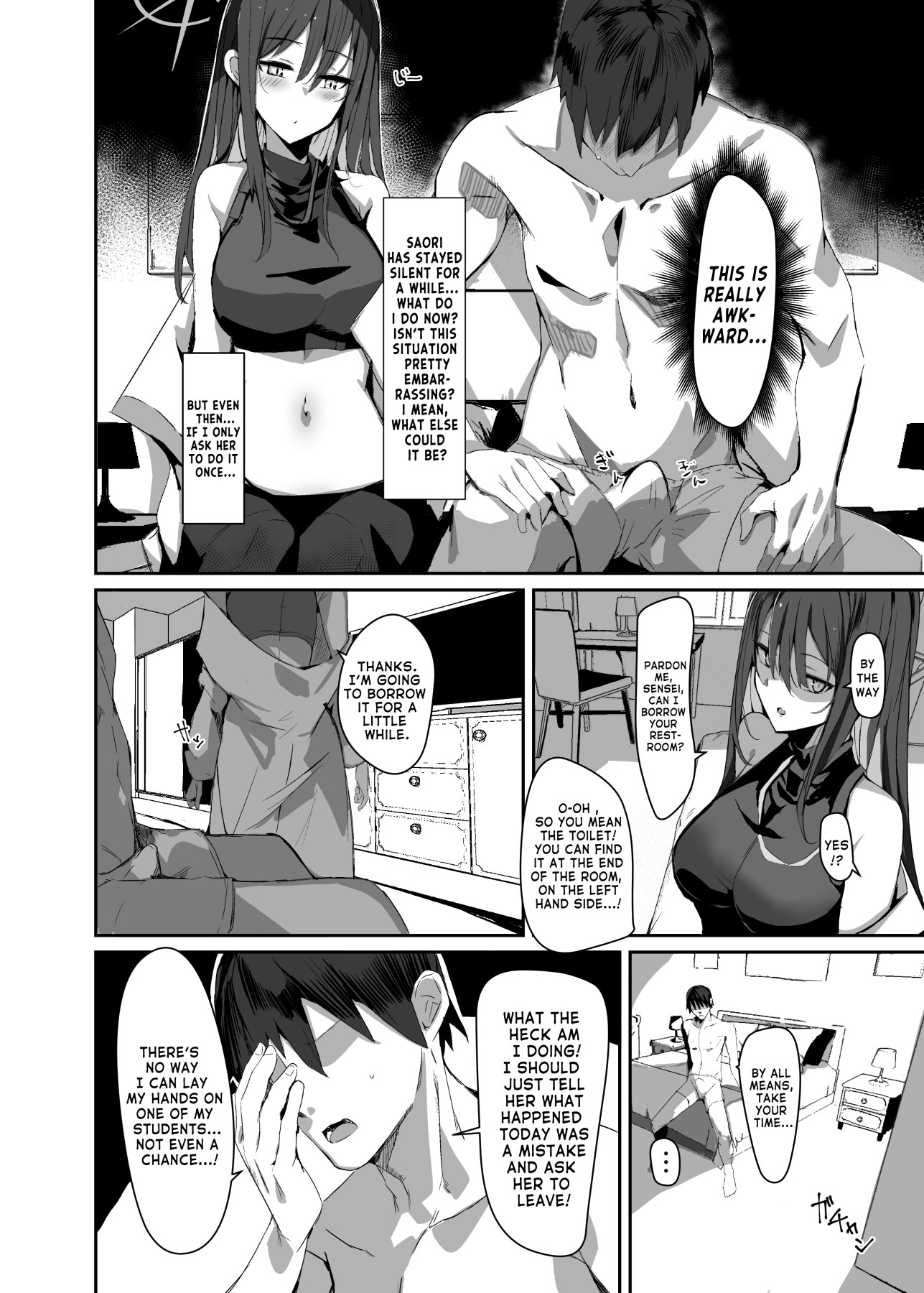 Hentai Manga Comic-The Book Where I Hired A Sex Worker But Then Saori Showed Up And Just Like That We Had Sex-Read-7